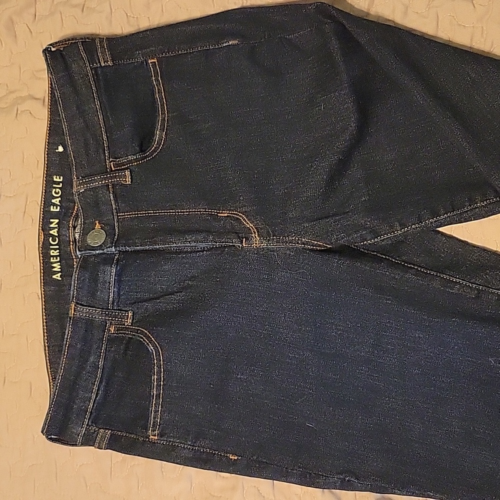 American Eagle, High Rise Jeggings, Sz 12 short, Next Level Stretch
